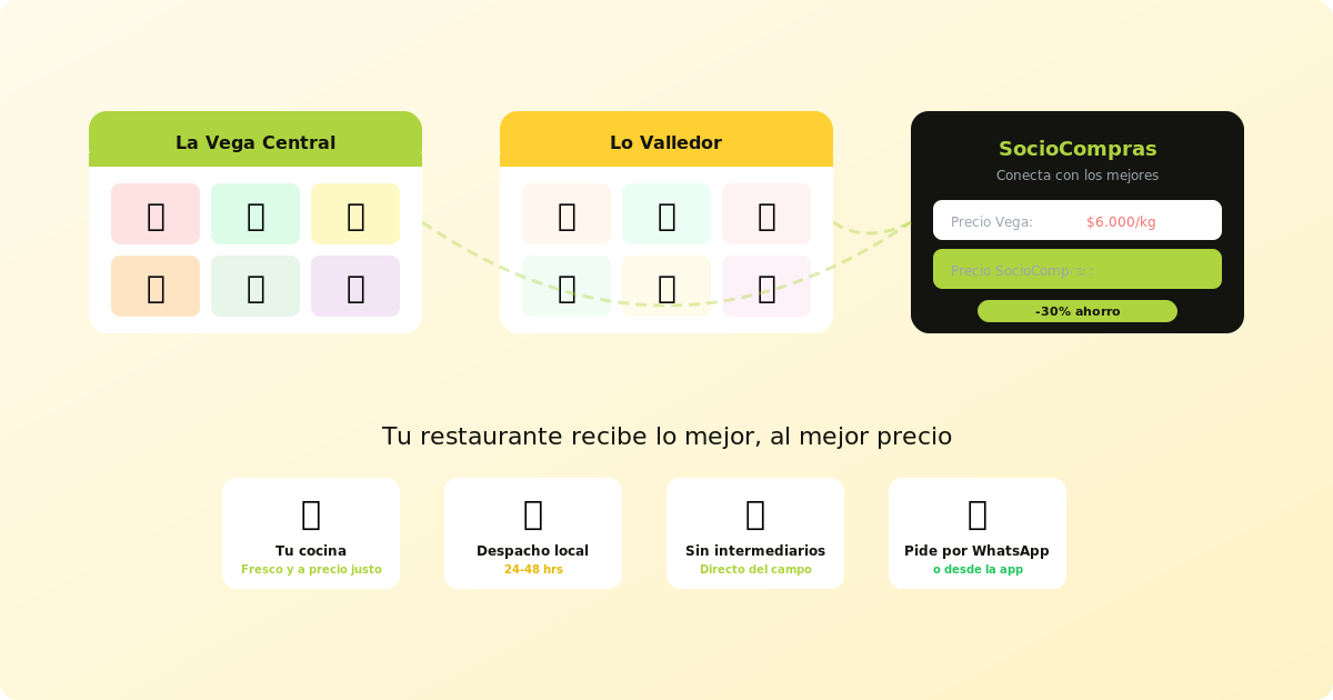 Guía de proveedores de frutas y verduras en Santiago